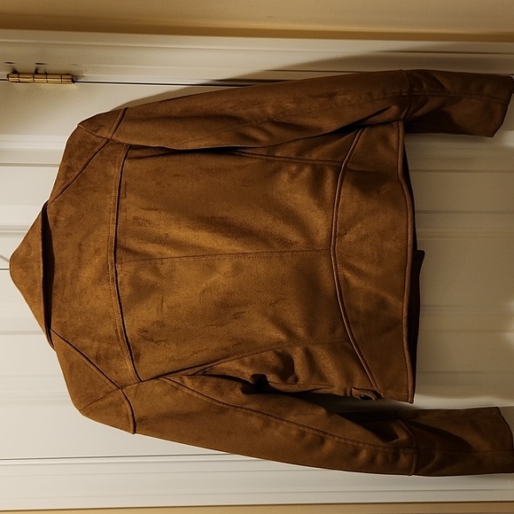 Lucky Brand Faux Suede Moto Jacket - Picture 16 of 16